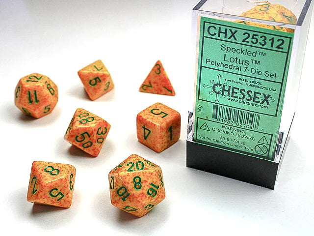 Chessex - Speckled lotus 7-die set