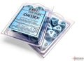 Chessex - opaque pastel blue/black D10 dice