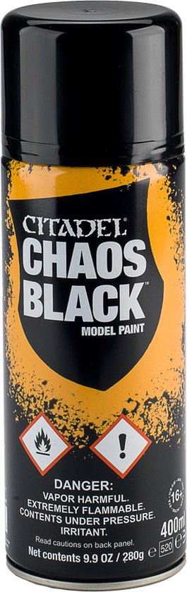 Citadel colour - Chaos Black - spray