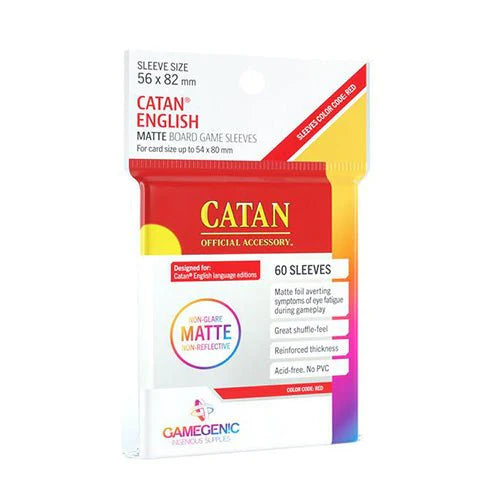 Gamegenic - Catan English - Red - Matte Sleeves