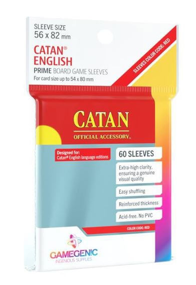 Gamegenic - Catan English - Red - Prime Sleeves