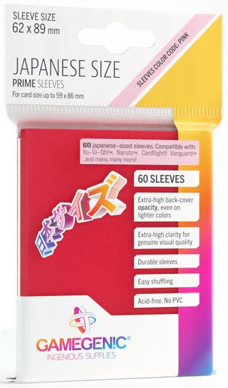 Gamegenic - Japanese - Pink - Prime Sleeves