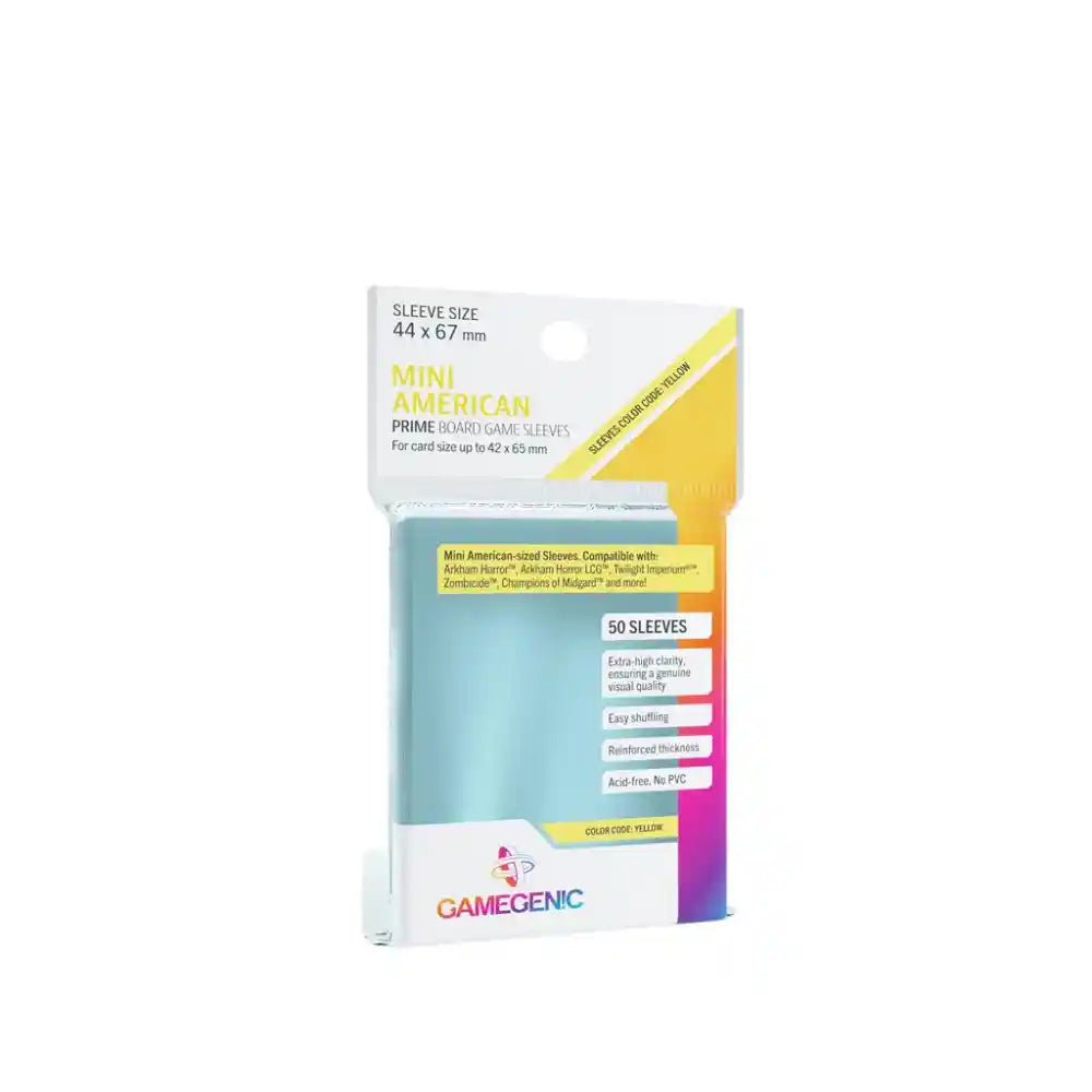 Gamegenic - Mini American - Yellow - Matte Sleeves