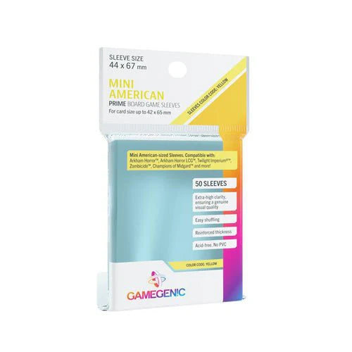 Gamegenic - Mini American - Yellow - Prime Sleeves
