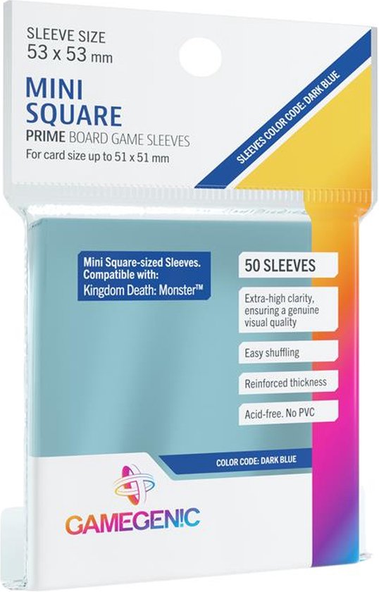 Gamegenic - Square - Blue - Prime Sleeves