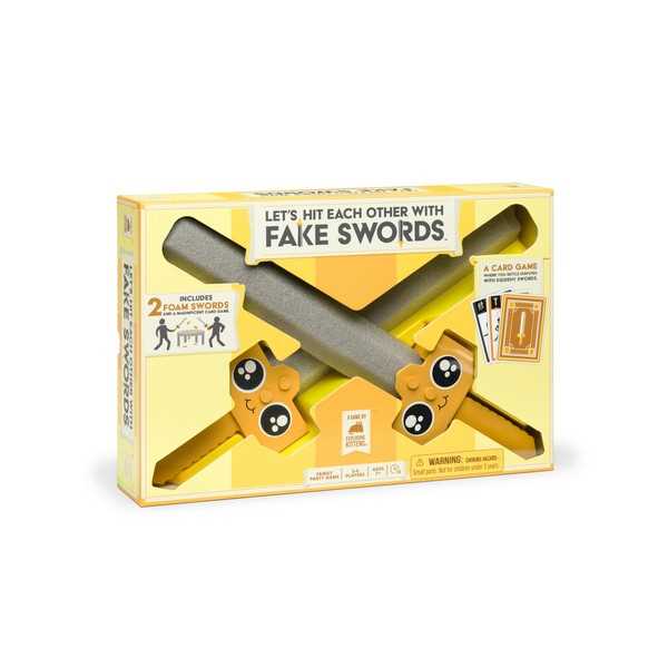 Let's hit each other with fake swords