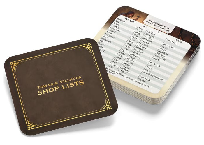 Towns & Villages - Shop Cards