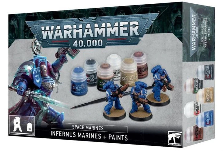 Warhammer 40K - Space marines - Infernus Marines + Paints