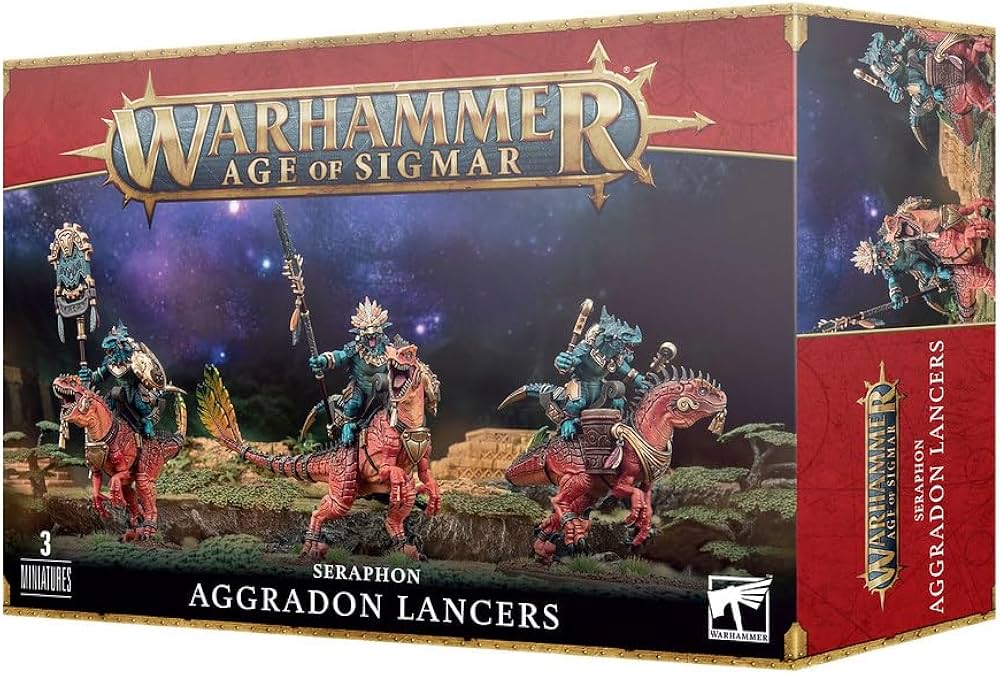 Warhammer Age of Sigmar - Seraphon - Aggradon Lancers