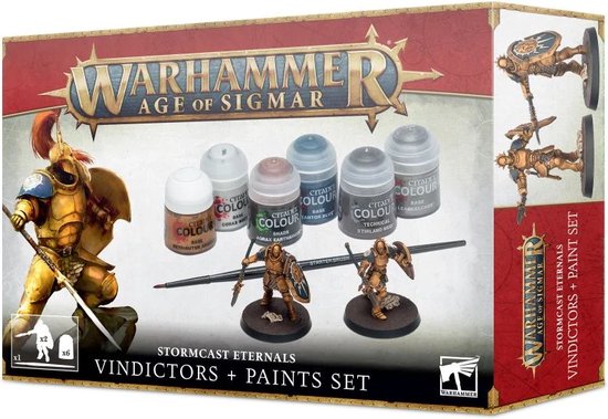 Warhammer Age of Sigmar - Stormcast Eternals - Vindictors + Paints set